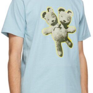 HEAVEN by MARC JACOBS DOUBLE-HEADED TEDDY BEAR T-SHIRT BLUE NEW W/ TAGS Sz Large